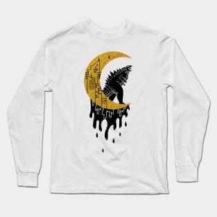 Godzilla Moon Long Sleeve T-Shirt